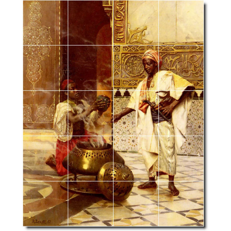 Carreau de céramique décorative 24 po x 30 po 6 po x 6 po, Historique 03021