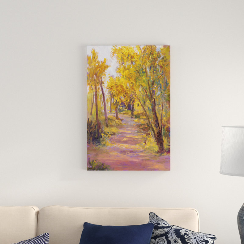 «Cottonwoods CaIIing», peinture sur toile, H 30 po x l 20 po