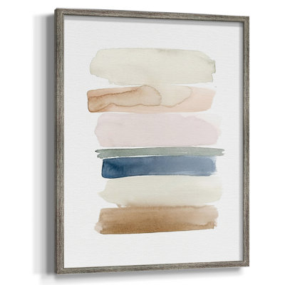 Faint Swatches I Framed Print - Solid Wood