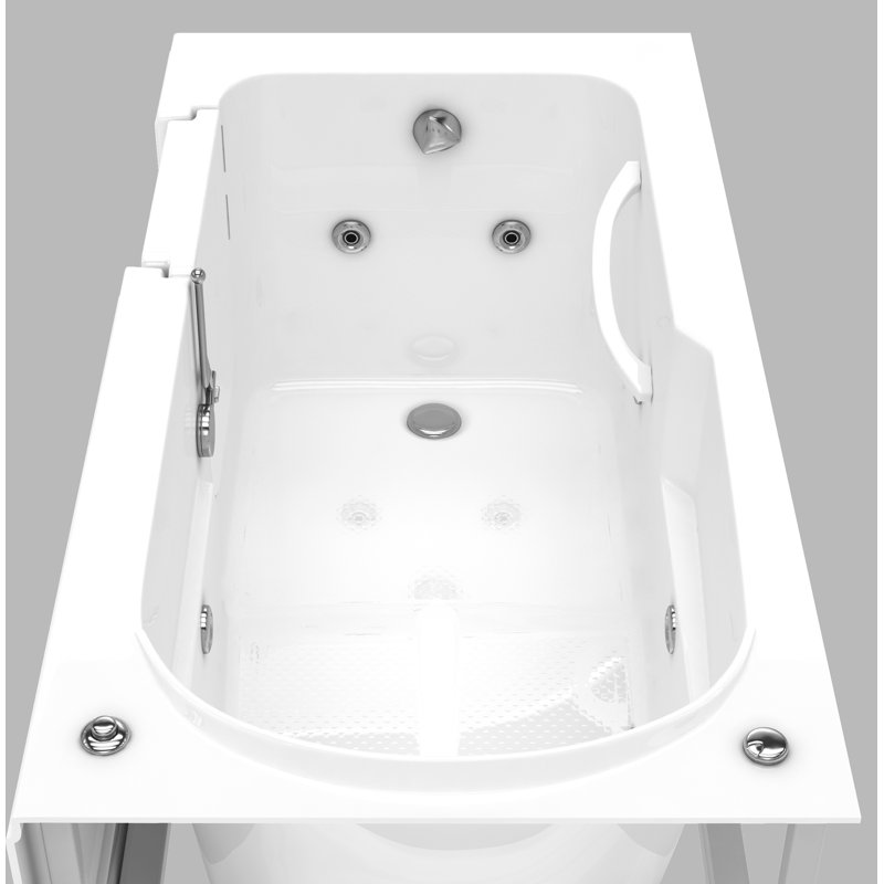 Stream 60'' x 29.5'' Whirlpool Bathtub, Left