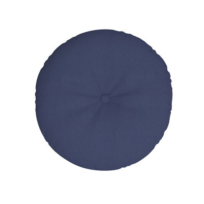 Indoor/Outdoor Throw Pillow, 16 Inch Round Cushion Cover with Insert