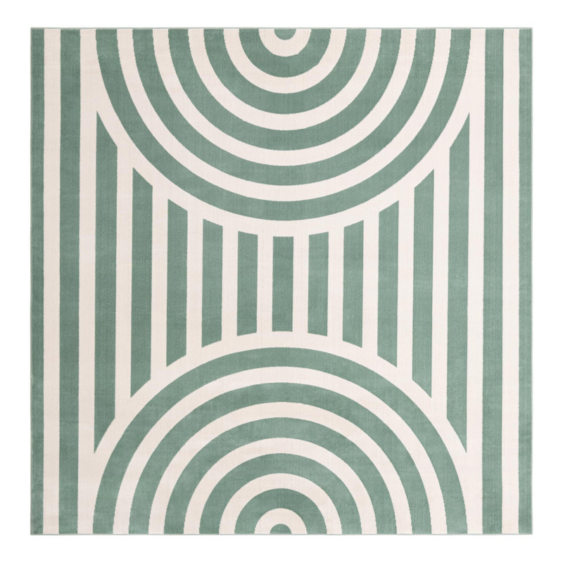 Unique Loom Lines Whimsy Kids Rug, Square 7'10"