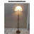French Vintage-Style Iron & Fabric Floor Lamp
