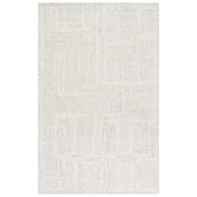 Abstract Hand-Tufted Wool Area Rug