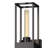 2-Light Indoor Antique Bronze 3D Square Rectangle Prism Bath or Vanity Light Bar, Wall Mount, or Wall Sconce-535053644