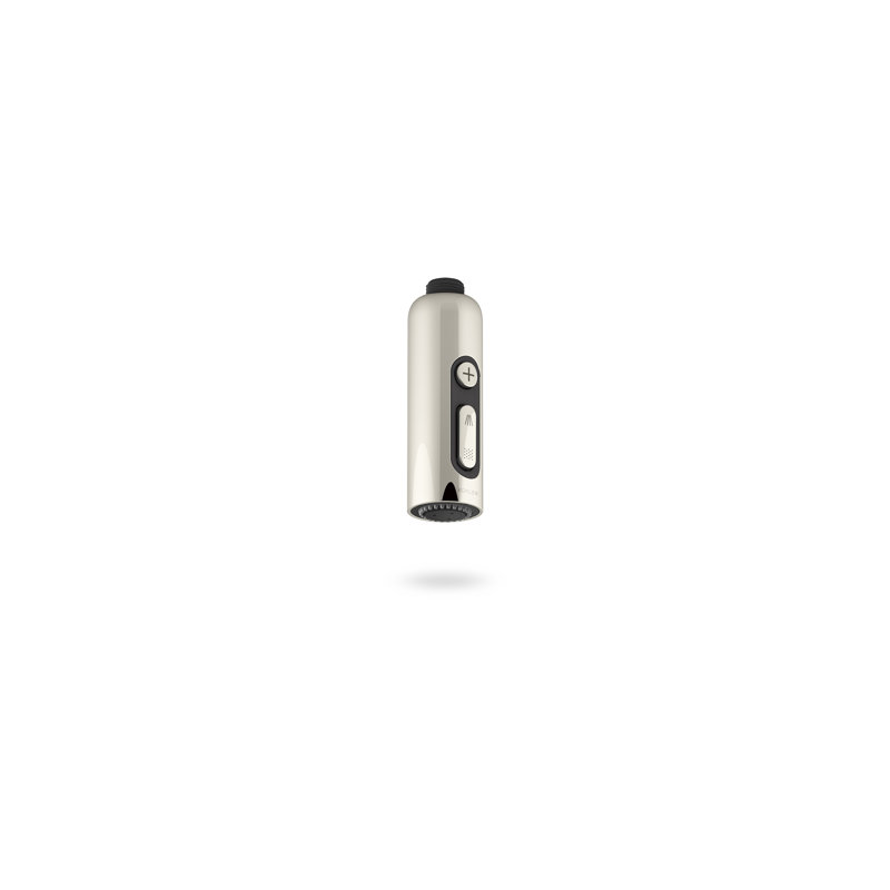 Statement Wand Surface Mount Handheld Shower Head, Vibrant Polished Nickel