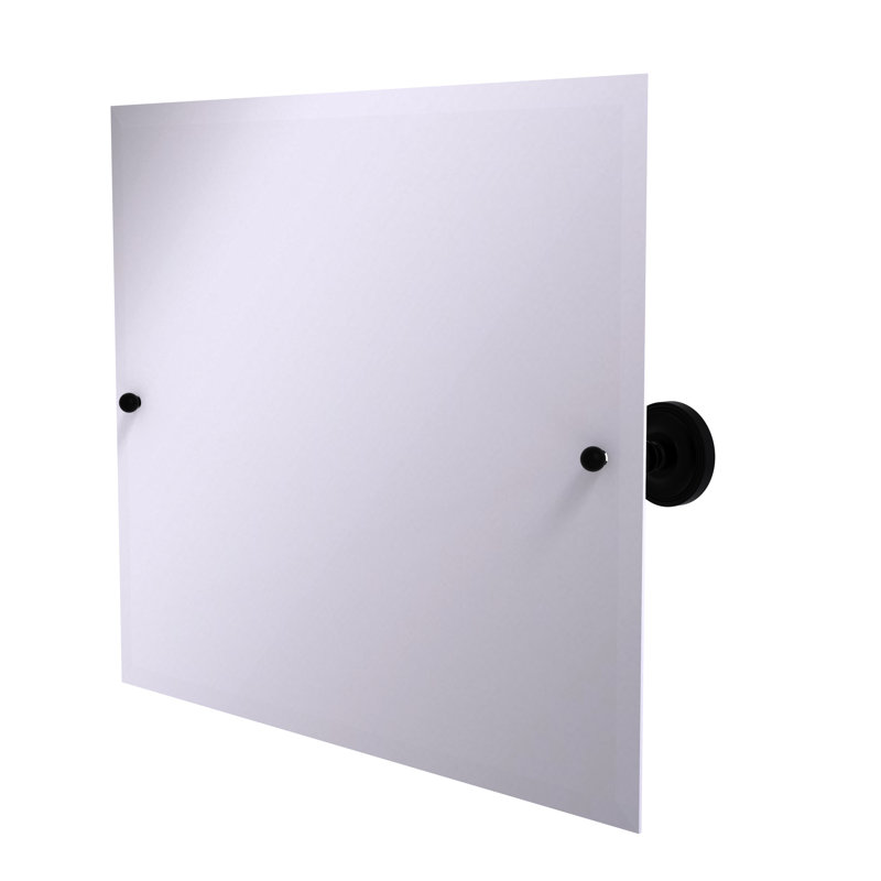 Miroir rectangulaire inclinable 26 po x 21 po Marchmont, Noir mat