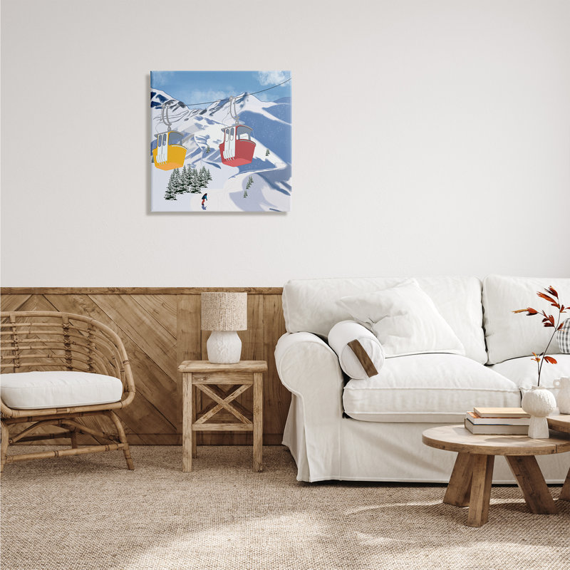 Art mural sur toile surdimensionné, "Snowy", H 24 po x l 24 po x P 1,5 po, Toile tendue