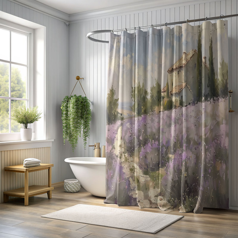 Rideau de douche Frotten, H 74 po x l 71 po