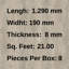 Plancher stratifié 7 po x 51 po x 8 mm