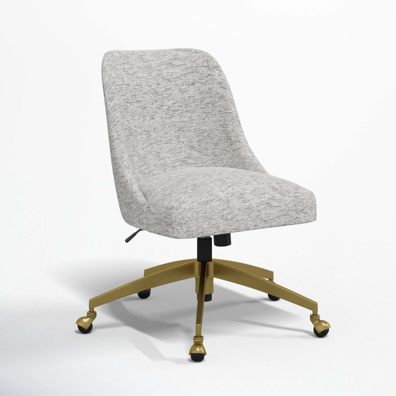 Chaise de bureau Tamieka, Tweed Sustain® brume Milsap