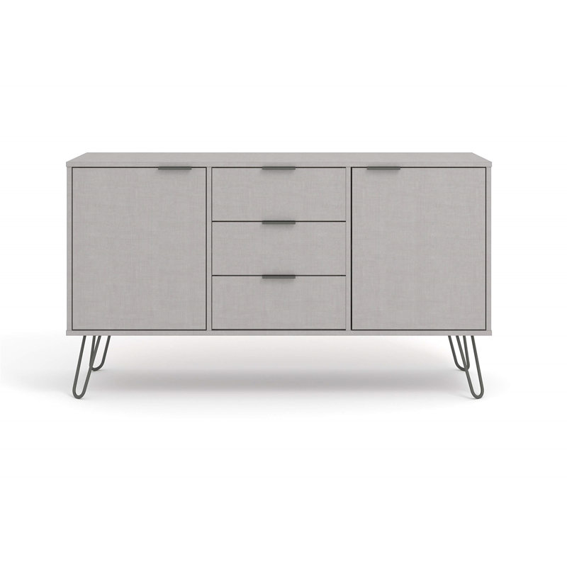 Dufresne Casual Living Medium Sideboard With 2 Doors And 3 Drawers, Grey