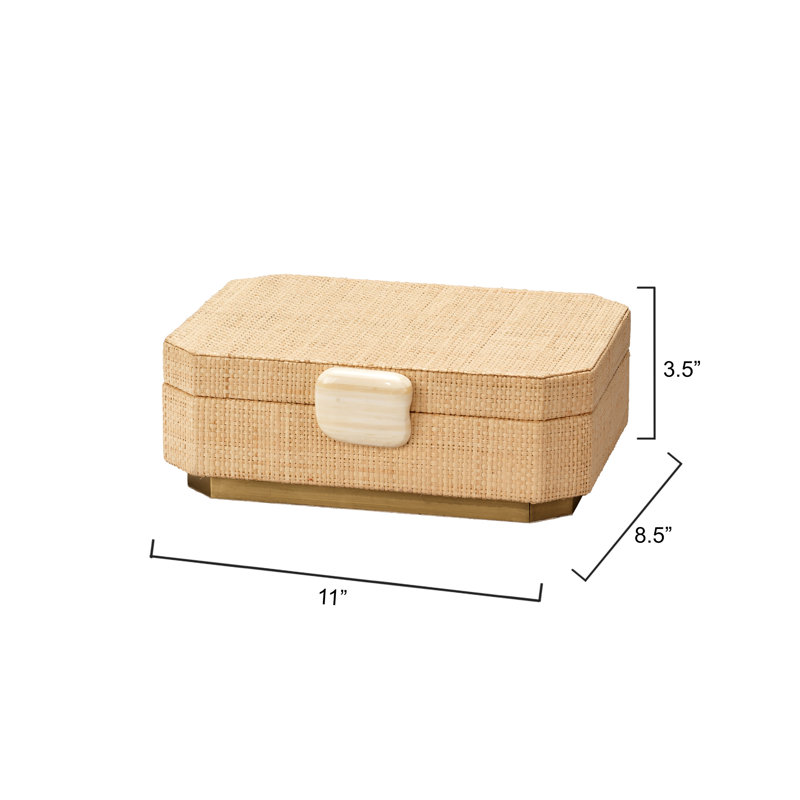Eden Handmade Decorative Box, Natural