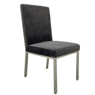 Yosra Velvet Metal Parsons Chair Dining Chair -  Mercer41, 67F1C5DC0876482A8D0EC14F0C63A428