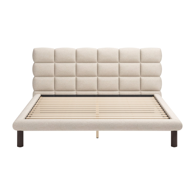 Lit Placid beige, Très grand lit