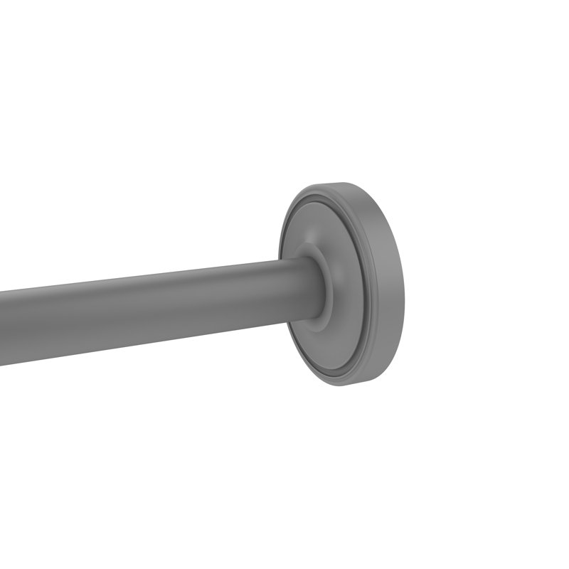 Écusson de rideau de douche Gober, Gris mat