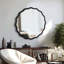 Miroir ondulé en bois massif avec cadre, décoration murale moderne pour différentes pièces et espaces-1023586270-1023586256