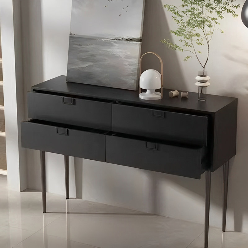 Console moderne moderne et pratique, H 35,43 po x l 51,18 po x P 15,75 po, Noir