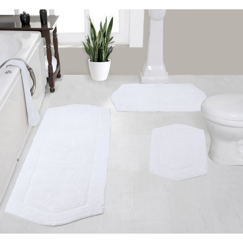 Morissette bathroom rug, Blanc