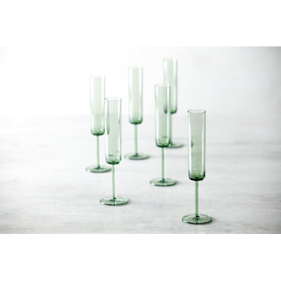 Fortessa Urbo Outdoor CoPolyester, 6 Ounce Champagne Flute (Set of 6),