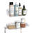 2 Pack Adhesive Rust-Proof Shower Organizer With Razor Holder And Hook, Clear