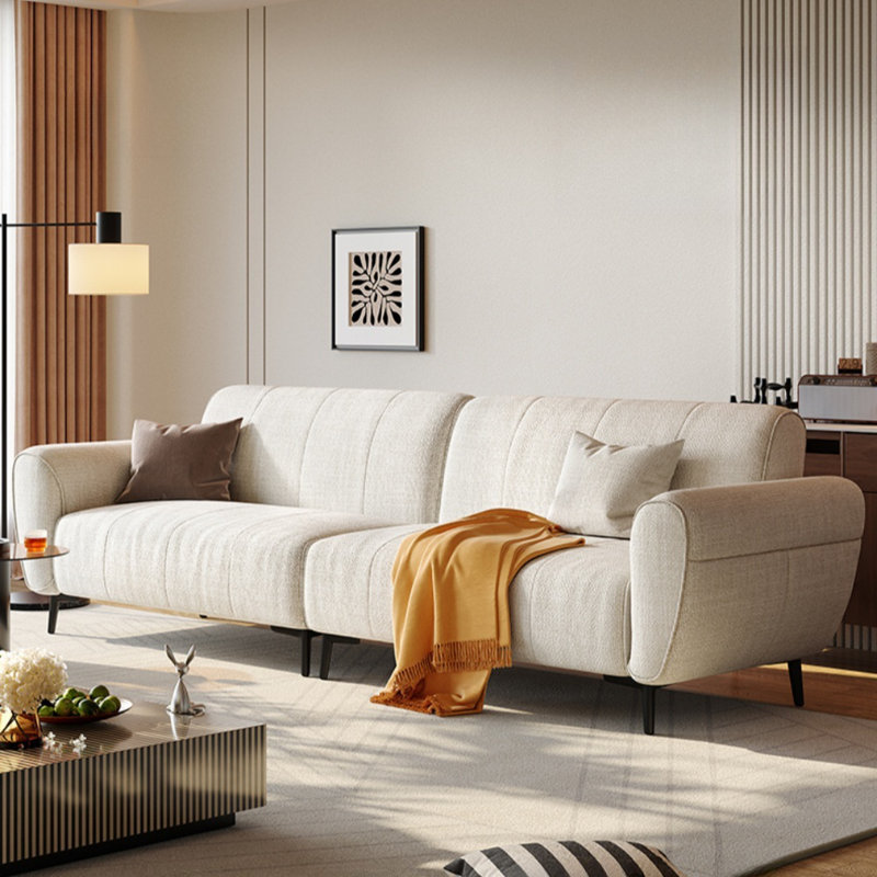 Linen High-Leg Straight Sofa