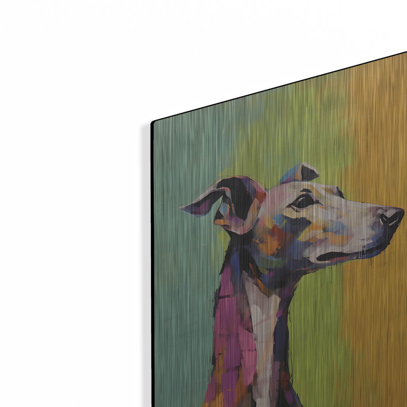 Lark Manor ™ «Greyhound 8» par Sean Parnell, art mural en métal, H 24 po x l 24 po