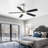 Modern 52 Inch Led Ceiling Fan With 110V 6 Speed Wind 5 Blades Remote Control Reversible DC Motor With Light-750371969-750371983