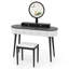Ensemble de meuble-lavabo à miroir 4 tiroirs avec tabouret Kiree -1910835881