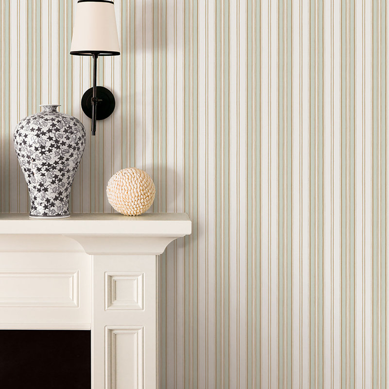 Dristy 10m x 52.8cm Matte Wallpaper Roll, Blue/Gold