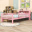 Lit simple avec tiroirs et tablettes de rangement-262780917