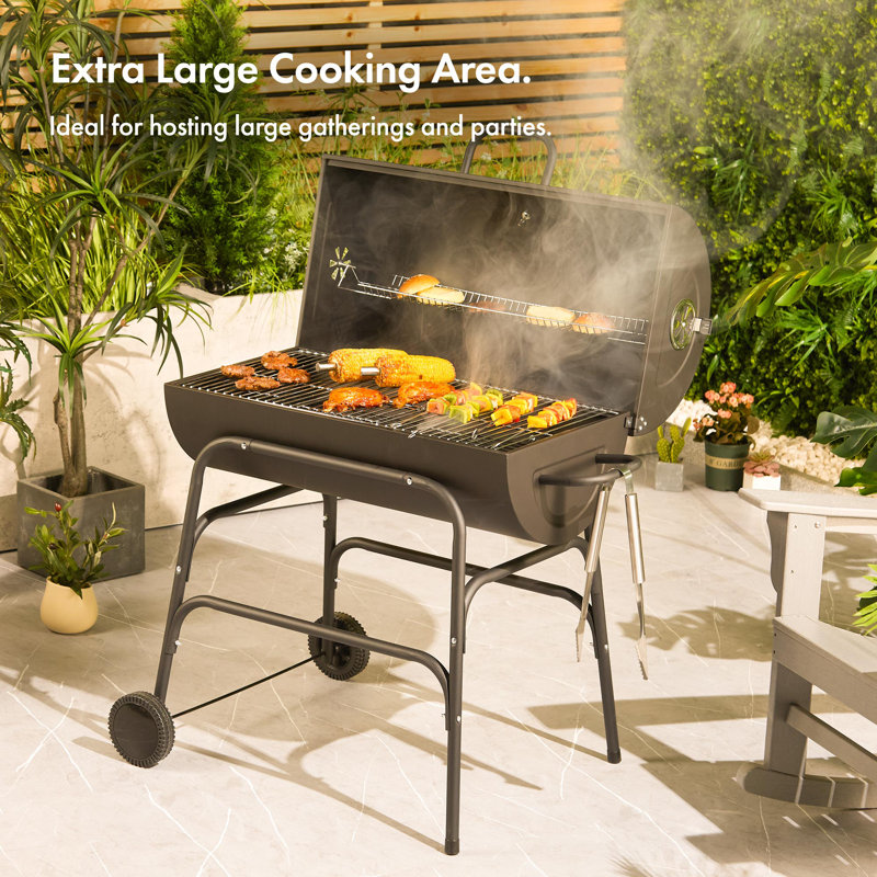 VonHaus 99.5cm W Charcoal Grill
