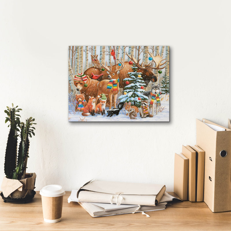 «Magical Forest Holiday» par William Vanderdasson, H 12 po x l 16 po x P 0,75 po