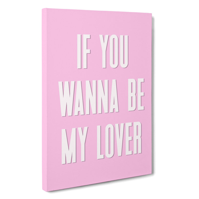 My Lover - Wrapped Canvas Print, 50cm H x 35cm W x 3cm D