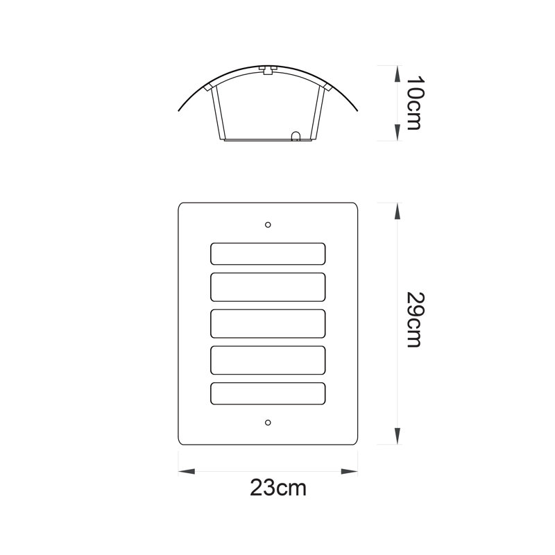 Rundell Outdoor Flush Mount, No