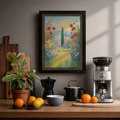 Garden Pathway Botanical - Framed Print