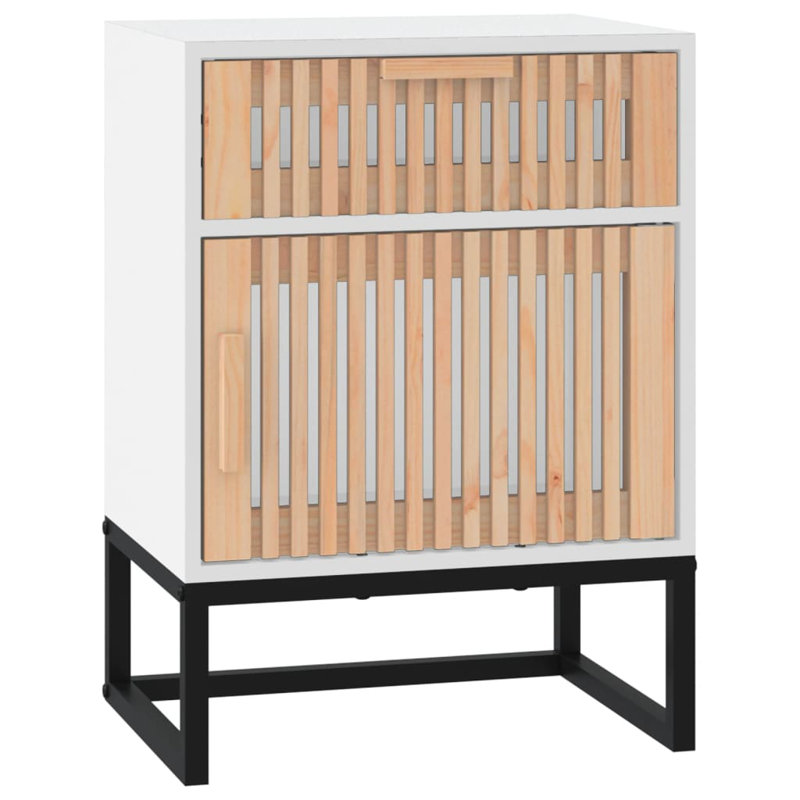 Bonina 40cm W Bedside Table, White