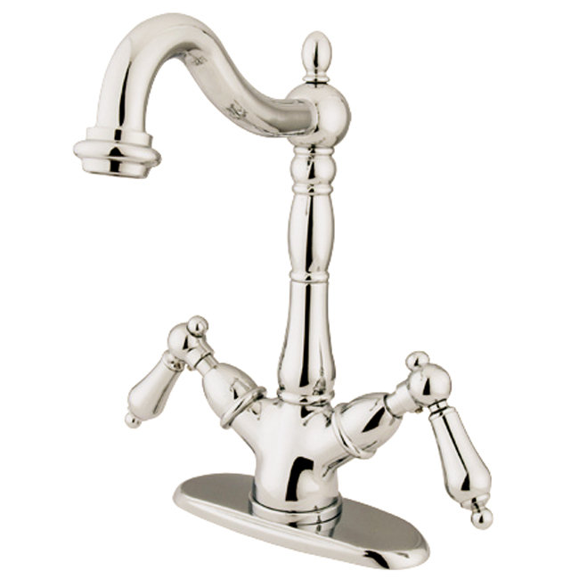 Robinet de lavabo vasque Heritage, Chrome poli, Levier