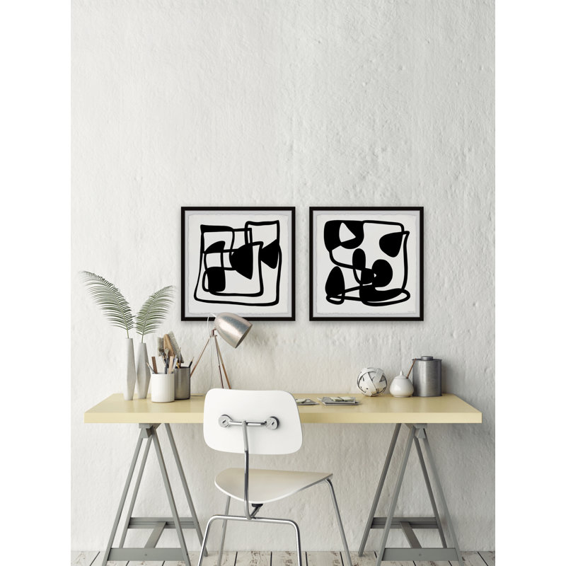 Diptyque foncé, H 24 po x l 24 po