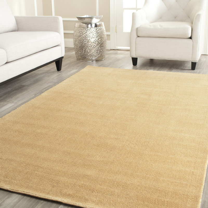 Moreau Hand Tufted Wool Solid Color Rug, Rectangle 8' x 10'
