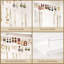 Ensemble de 2 suspensions murales murales, blanc-2089530326