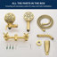Ensemble de robinet de douche à 2 poignées avec bec de baignoire Ensemble de robinet de douche Ensemble complet de garniture de baignoire et de douche Fixations murales-125590043