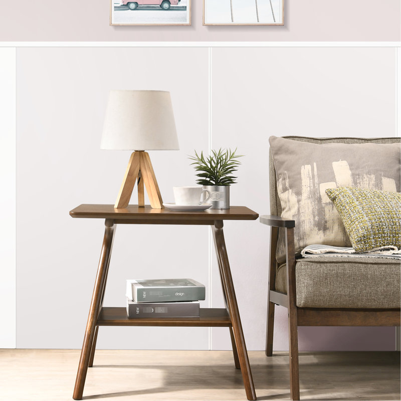 Table de bout avec rangement Mid-Century Mid-Century