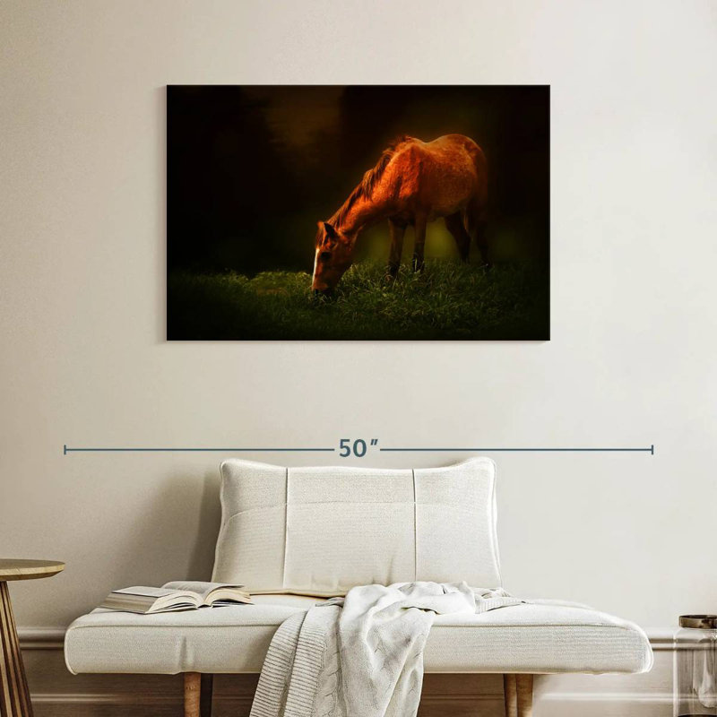 Brampt Grazing Horse, 26" H x 39" W