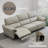 Gray Genuine Leather Standard Sofa cushion couch