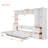 Ajae Murphy Bed with Storage Bookcase, Drawers and Wardrobe-1985748473-1987866089