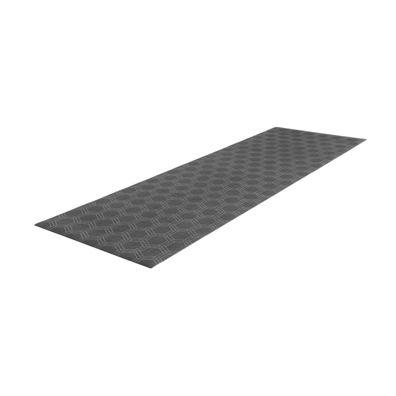 Un-Rug Honeycomb Low Profile Kitchen Mat, Runner 1'11" x 5'11", Brown