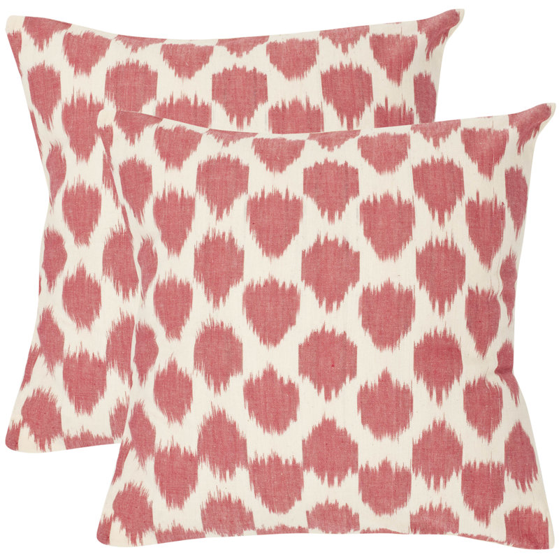 Abstract Cotton Throw Pillow