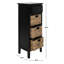 Table de bout en bois massif avec rangement Painswick-458097303