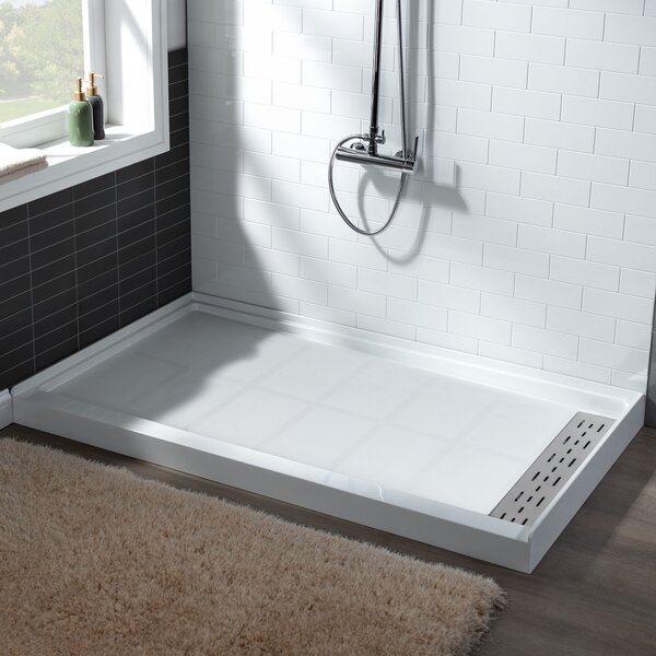 Signature 48'' W 42'' D Rectangular Double Shower Base